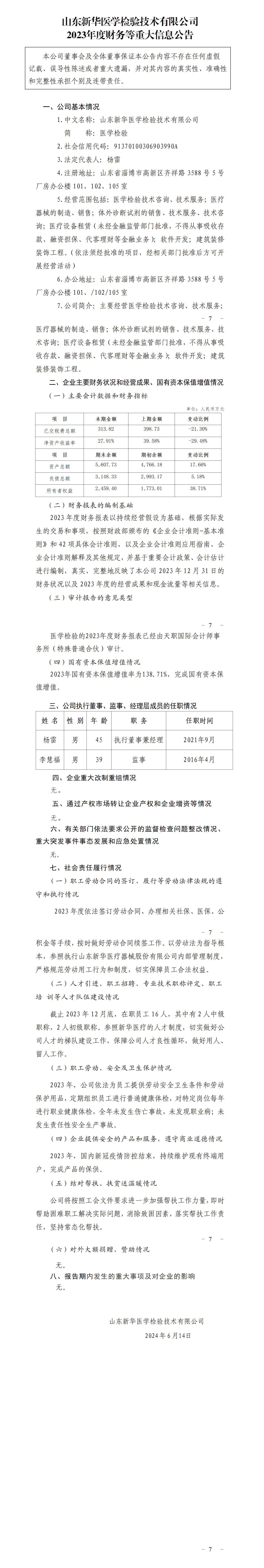 34.山东pg电子游戏app医学检验技术有限公司2023年度财务等重大信息公告_01.png